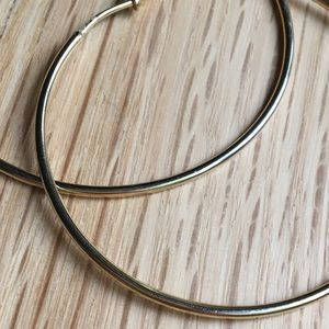 Gold-Plated HOOPS, 2 inches